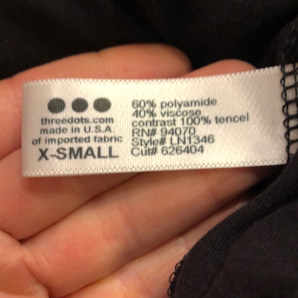 Three Dots Short Sleeve Top - Picture 8 of 8